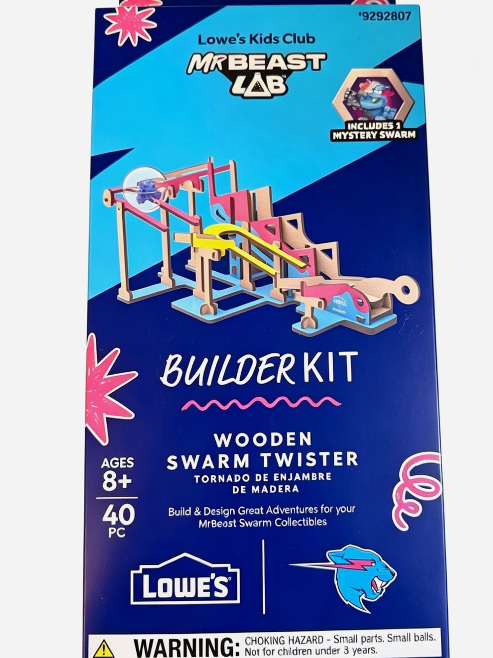 Lowe’s Mr. Beast Lab Swarm Twister Kids Kit with Mystery Swarm-2026 NEW